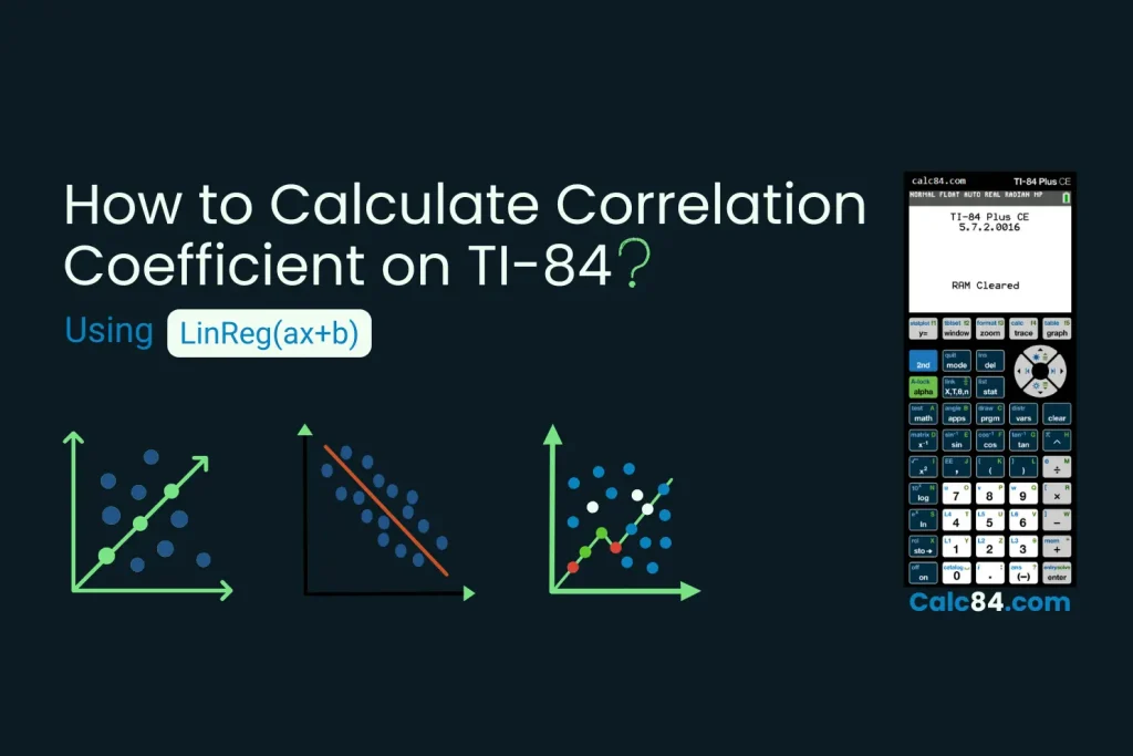 Find Correlation Coefficient Using TI-84