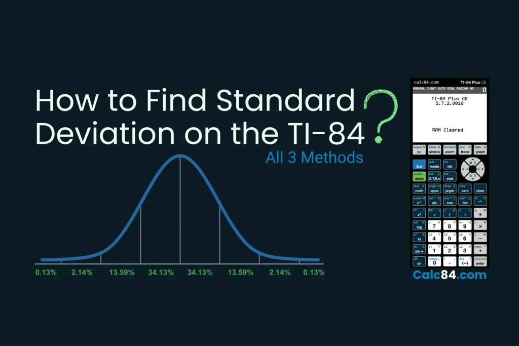 How to calculate standard deviation TI 84