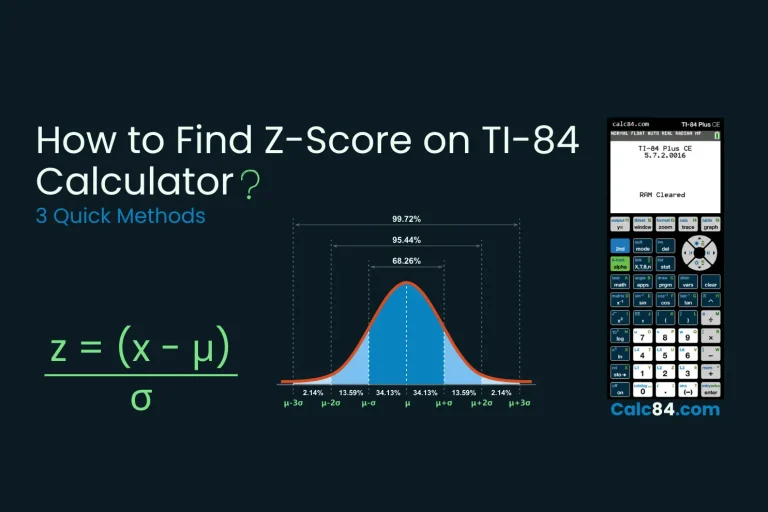 find z score on TI 84