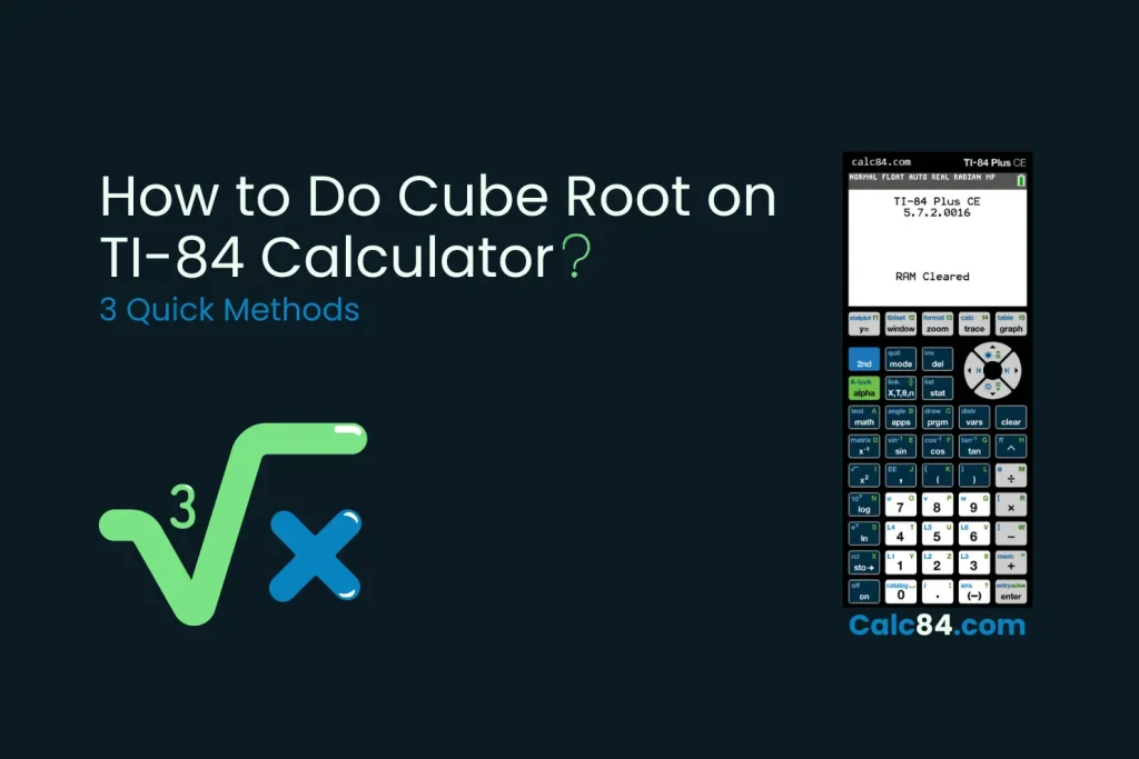 Do cube root on ti 84