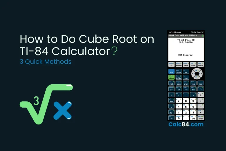 Do cube root on ti 84